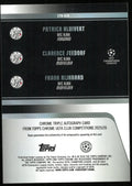 2025 Topps Chrome UEFA CL Red Triple Auto Kluivert Seedorf Rijkaard 5/5