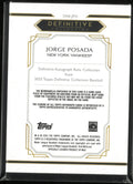 2025 Topps Definitive Autograph Relic Jorge Posada Auto Orange /25