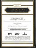 2025 Topps Definitive Collection Baseball Framed Auto Rookie Dylan Crews /25