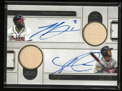 2025 Topps Definitive Dual Autograph Relic Michael Harris Ozzie Albies Auto /25