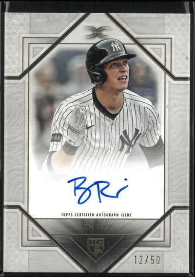 2025 Topps Definitive Rookie Autograph Ben Rice Auto /50 RC