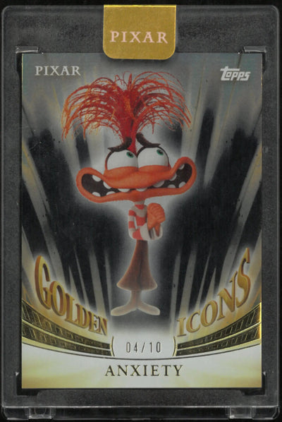 2025 Topps Disney Golden Icons Inside Out 2 Anxiety /10