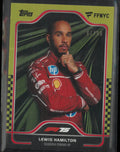 2025 Topps Fanatics Fest NYC Exclusive Lewis Hamilton Taxi Check Gold /50