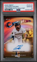 2025 Topps Finest Creators Auto Jackson Chourio Gold Refractor /50 PSA 10
