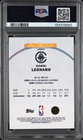 2025 Topps Finest Kawhi Leonard Gold Refractor /50 PSA 10