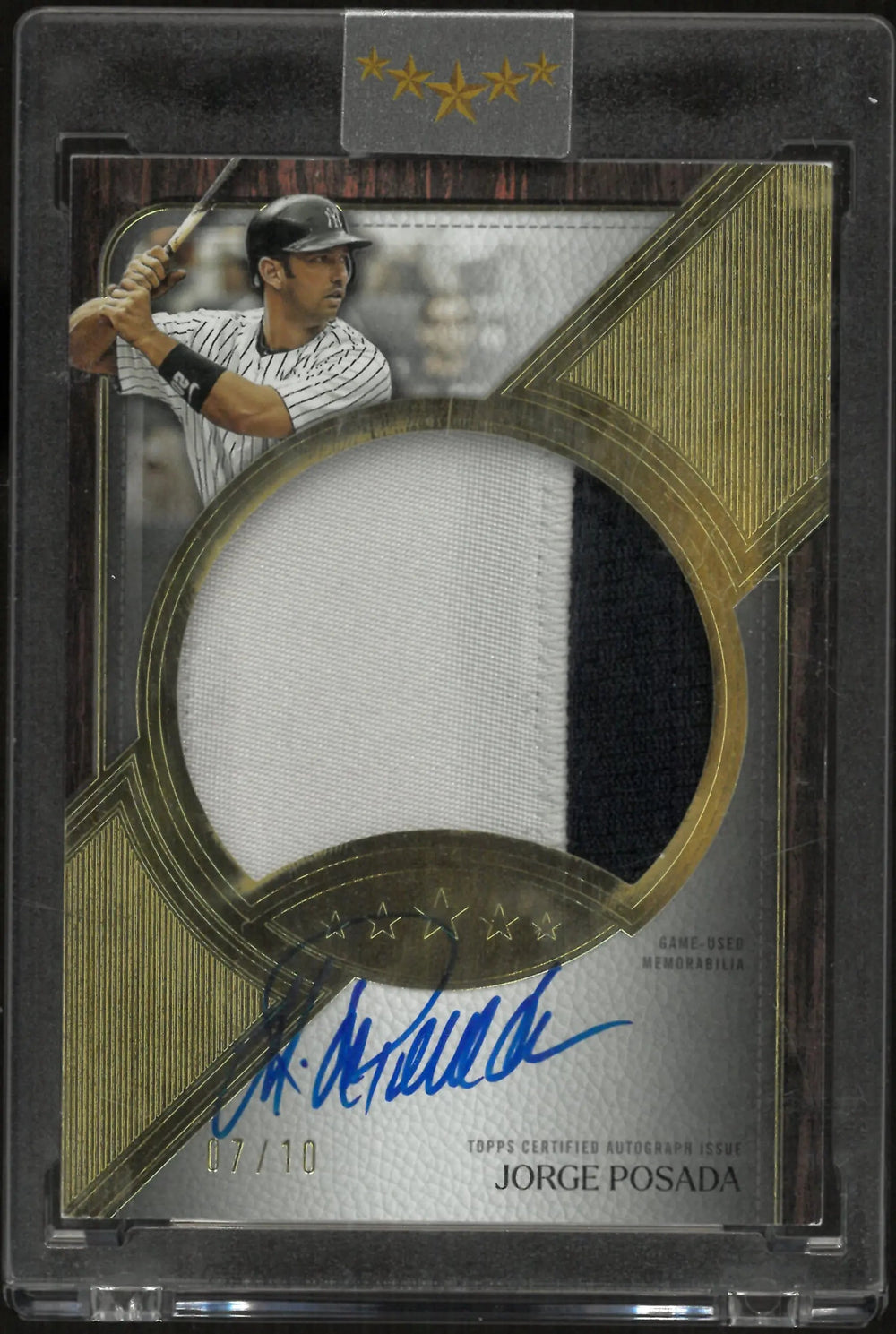 2025 Topps Five Star Autograph Jumbo Prime Jorge Posada Patch Auto /10