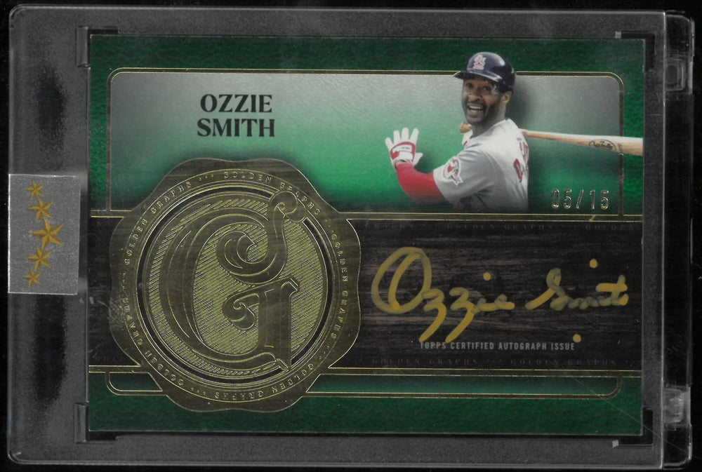2025 Topps Five Star Golden Graphs Auto Ozzie Smith /15
