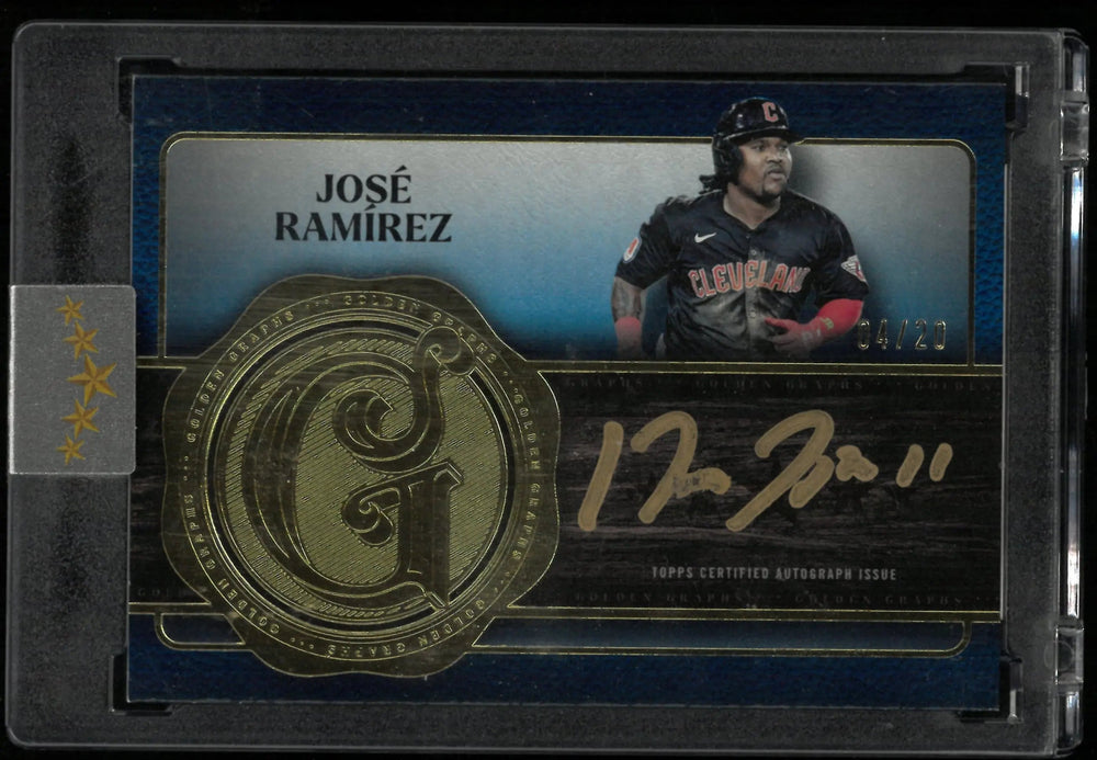 2025 Topps Five Star Golden Graphs Autograph Jose Ramirez Auto /20