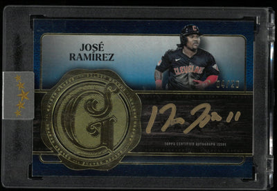2025 Topps Five Star Golden Graphs Autograph Jose Ramirez Auto /20