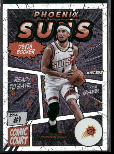 2025 Topps Flagship Basketball Comic Court Devin Booker