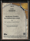 2025 Topps Museum Collection Framed Autograph Ryne Sandberg /35
