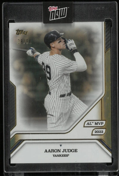 2025 Topps Now MVP Collection Aaron Judge Gold /50