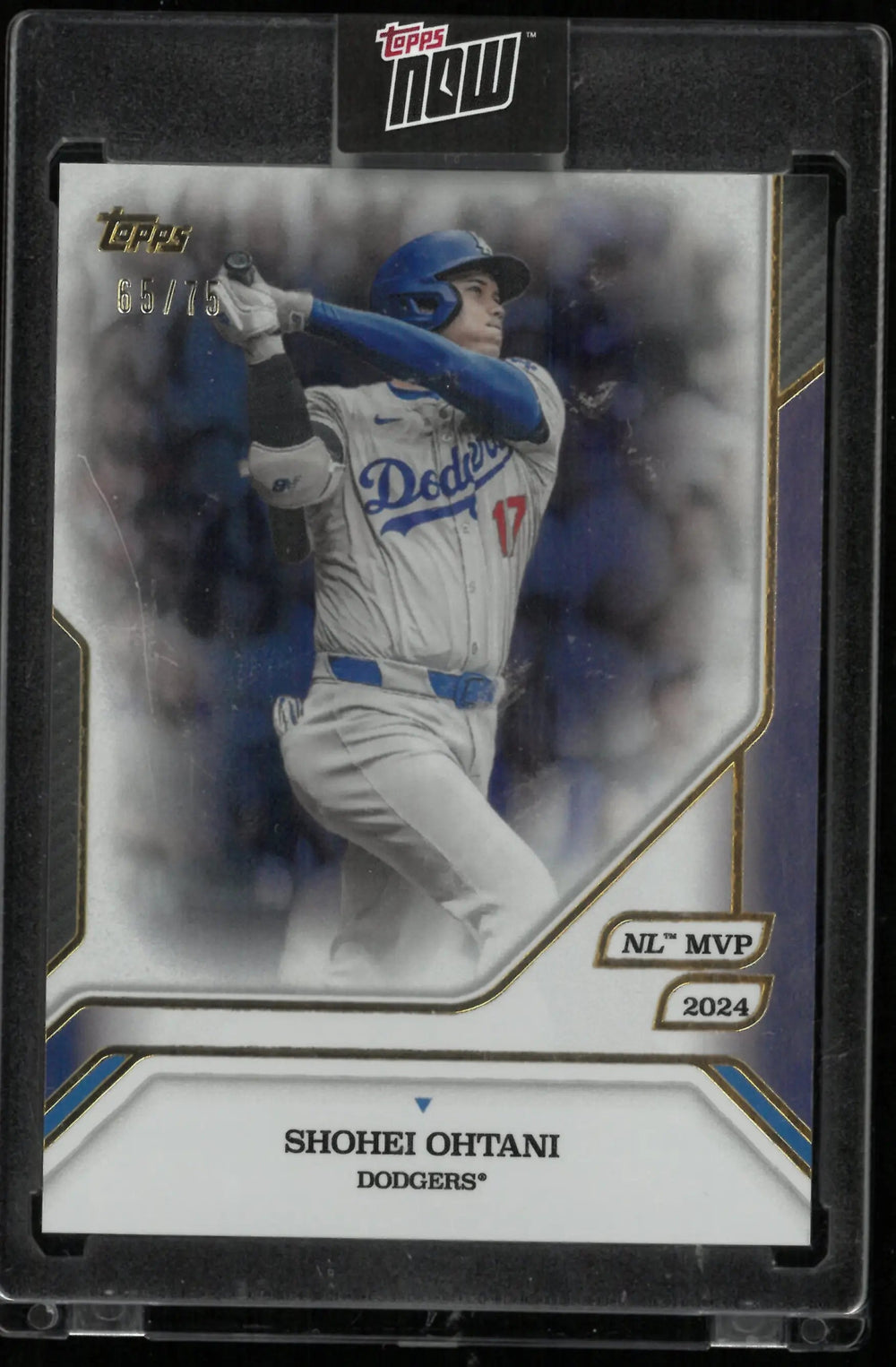 2025 Topps Now MVP Collection Shohei Ohtani Purple /75