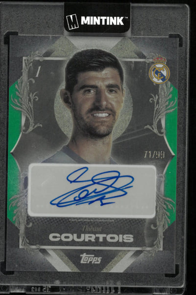 2025 Topps Portrait Posers Auto Los Blancos Real Madrid Thibaut Courtois /99