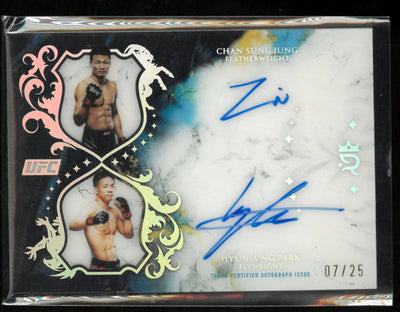 2025 Topps Royalty Collection Dual Autographs Chan Sung Jung & Hyunsung Park /25