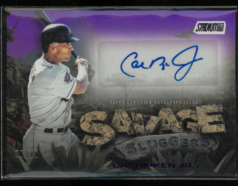 2025 Topps Stadium Club Savage Sluggers Autograph Cal Ripken Jr. Auto /10