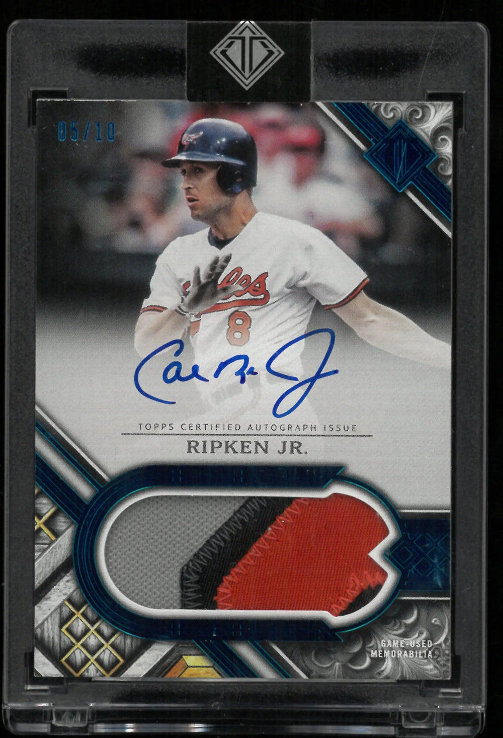 2025 Topps Transcendent Autograph Patch Cal Ripken Jr. Auto Blue /10