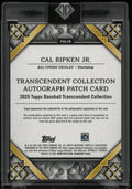 2025 Topps Transcendent Autograph Patch Cal Ripken Jr. Auto Blue /10