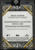 2025 Topps Transcendent Patch Bryce Harper Green /5
