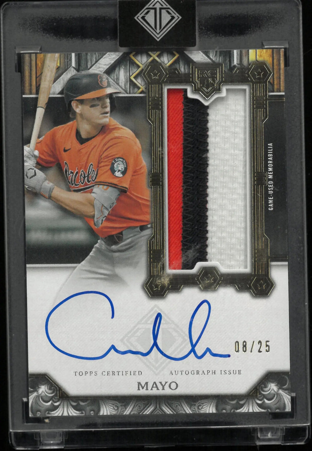 2025 Topps Transcendent Rookie Patch Autograph Coby Mayo Auto RC /25