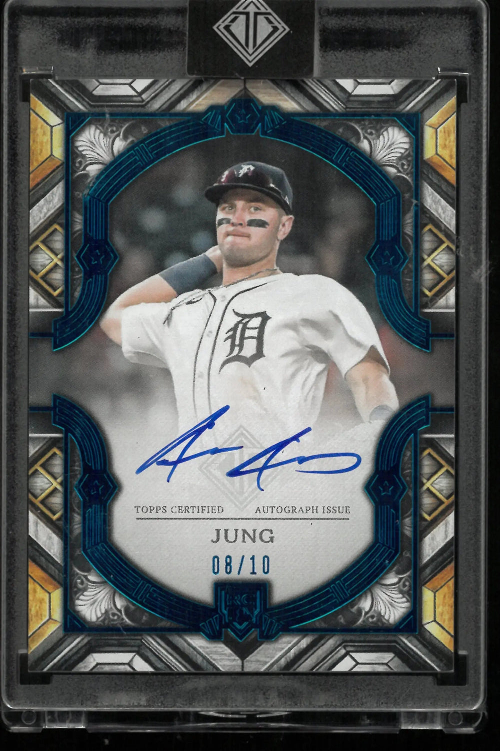 2025 Topps Transcendent Rookie Showcase Autograph Jace Jung Auto RC Blue /10