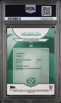 2025 Topps Triumphant Tennis Leylah FernandezeRacket Red Foil 1 / 5 PSA 10