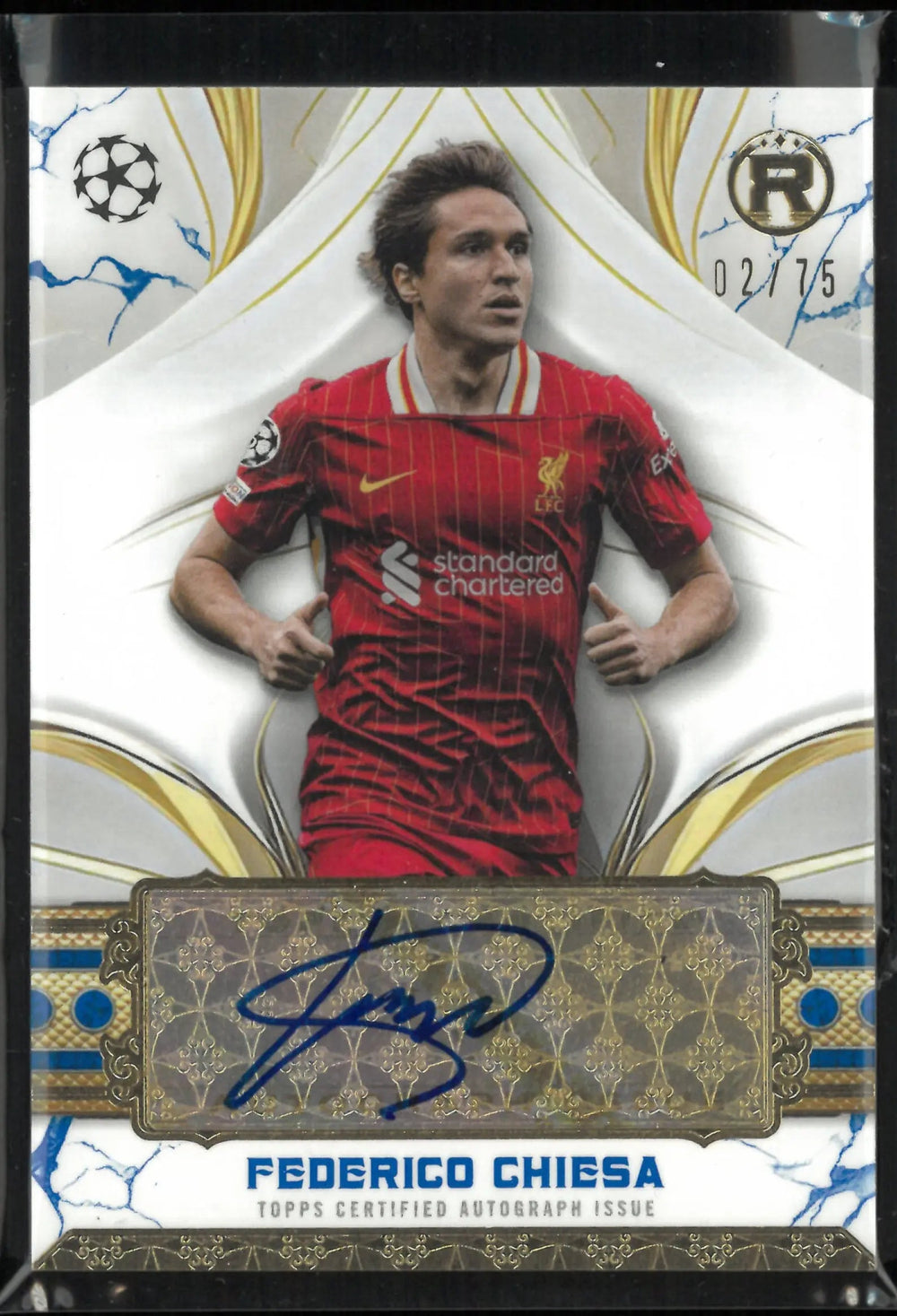 2025 Topps UEFA Champions League Reverence Autograph Federico Chiesa Auto /75