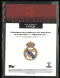 2025 Topps UEFA Champions League Simplicidad Vini JR Autograph /10