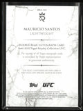 2025 Topps UFC Royalty Collection Rookie Relic Auto Patch Mauricio Santos RC /99