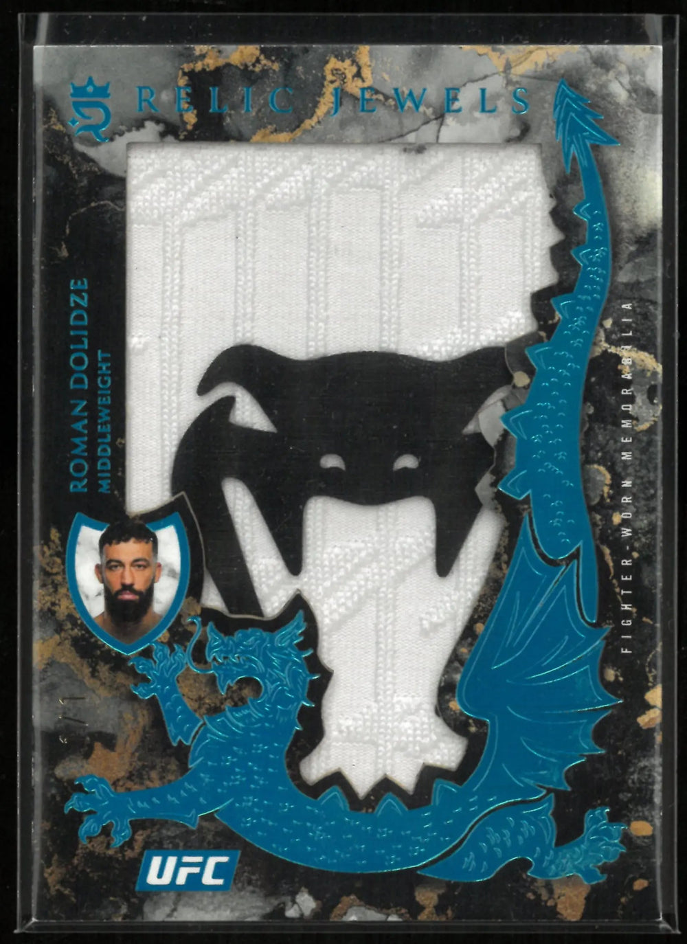 2025 Topps UFC Royalty Relic Jewels Roman Dolidze Patch Blue /1