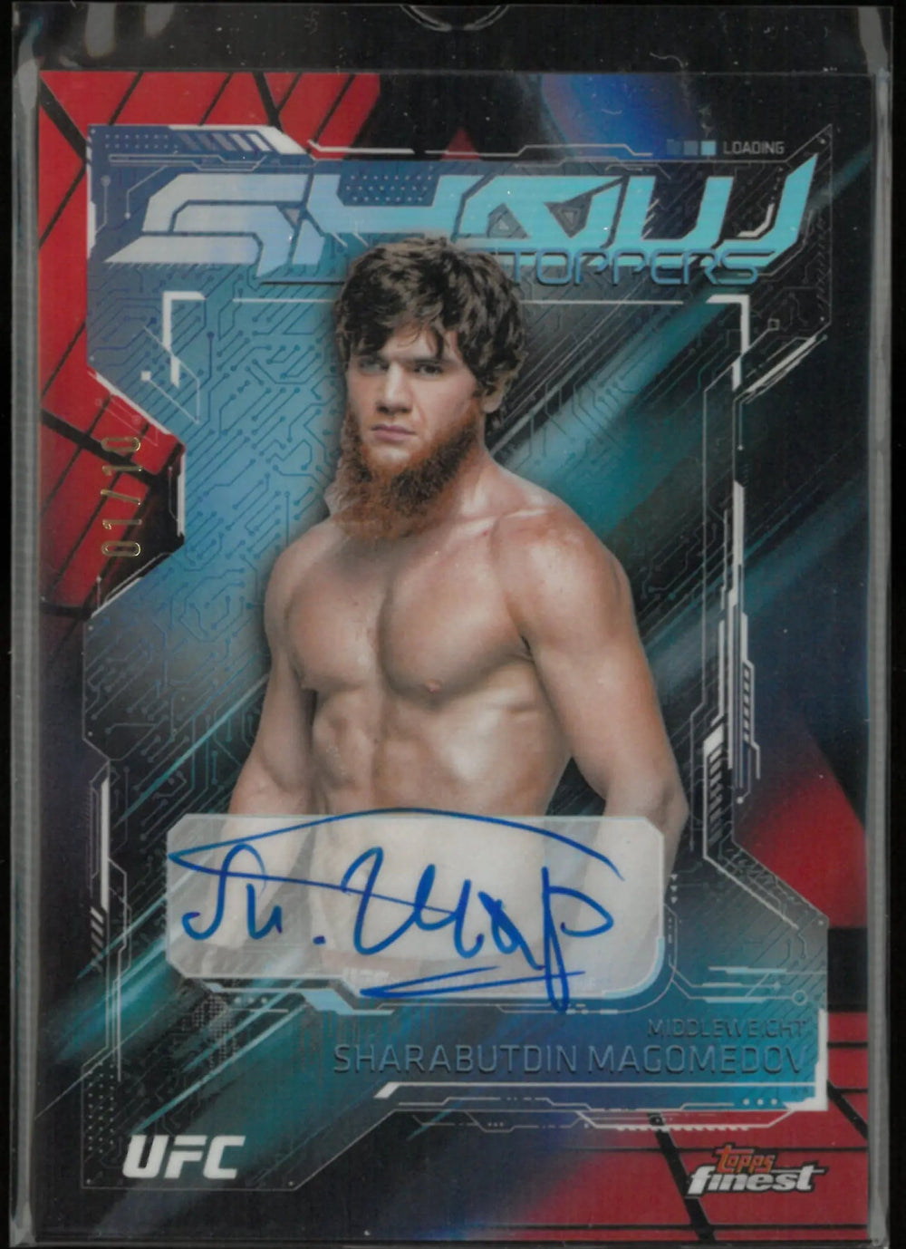 2025 Topps UFC Show Stoppers Autograph Sharabutdin Magomedov Auto Red /10