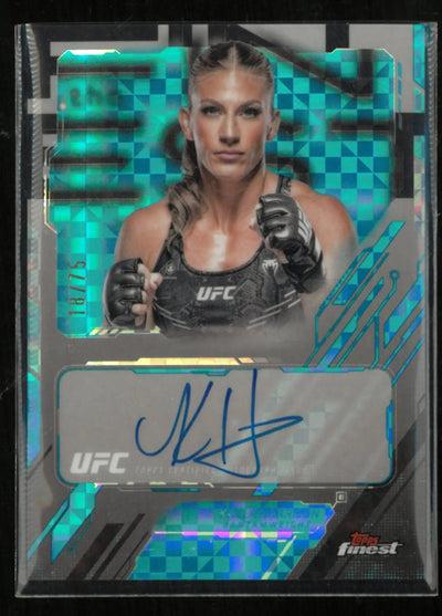 2025 Topps UFC The Finest Kayla Harrison Autograph Blue /75