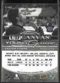 2025 UD Extended Series UD Canvas Black White Young Guns RC Easton Cowan