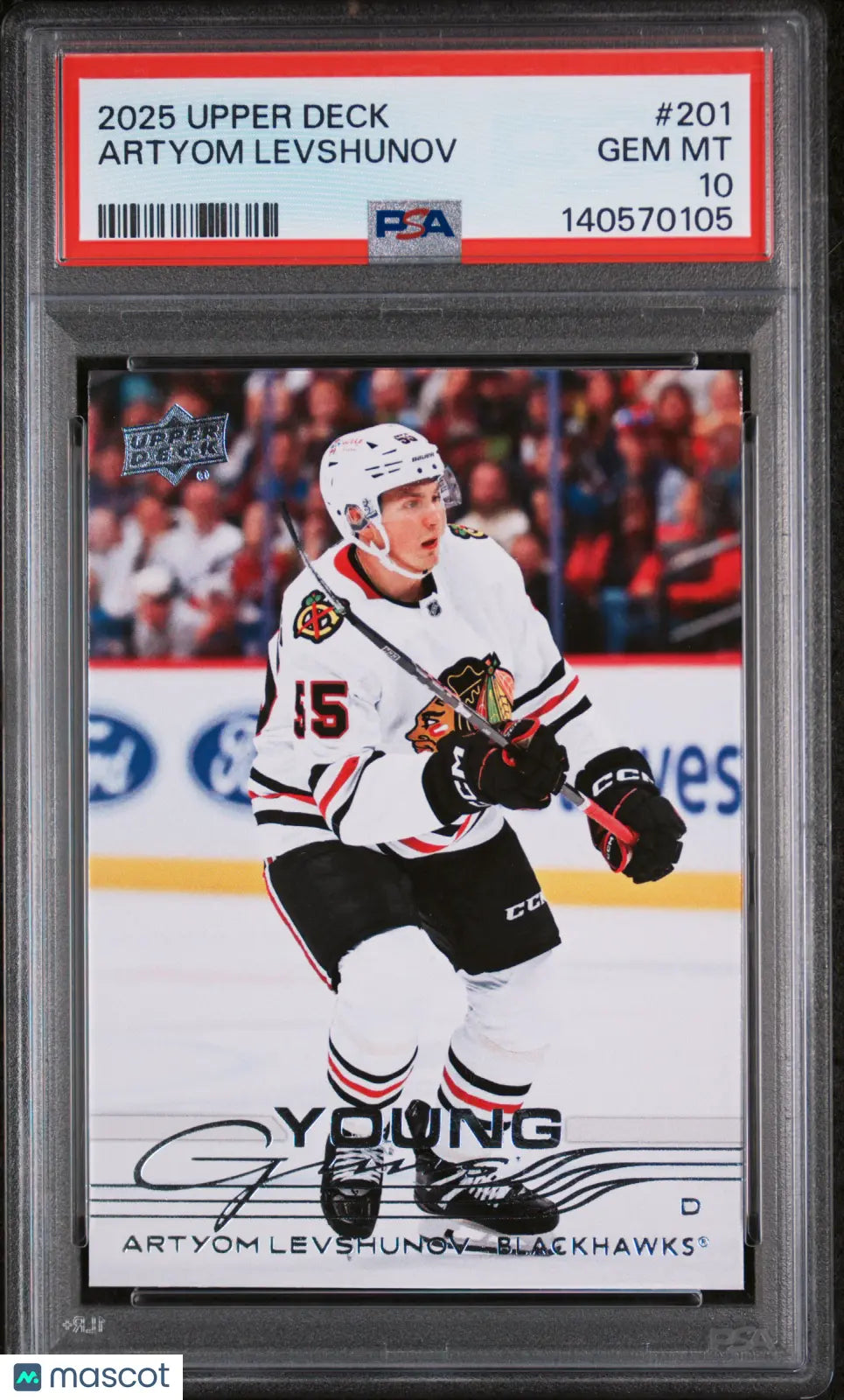 2025 Upper Deck Series 1 Young Guns Rookie Artyom Levshunov RC PSA 10