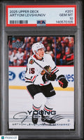 2025 Upper Deck Series 1 Young Guns Rookie Artyom Levshunov RC PSA 10