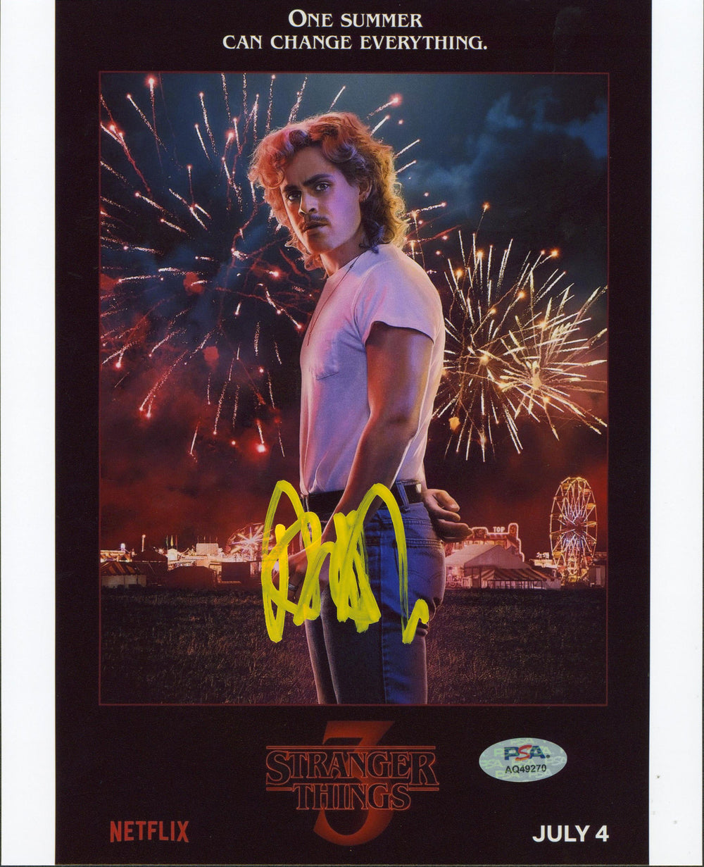 Dacre Montgomery Stranger Things Authentic Signed 8x10 Photo PSA/DNA #AQ49270