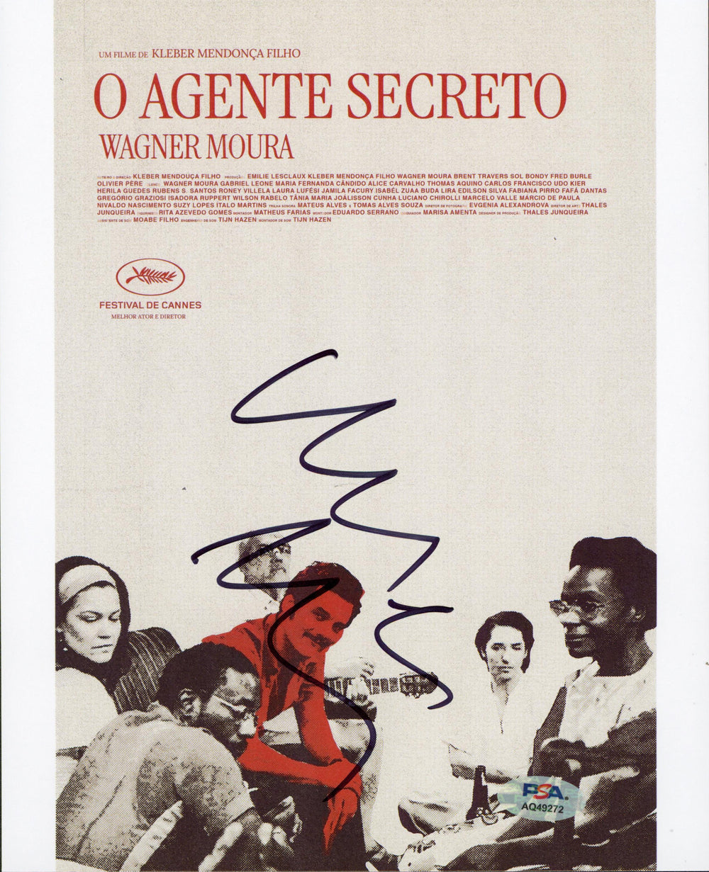 Wagner Moura The Secret Agent Authentic Signed 8x10 Photo PSA/DNA #AQ49272