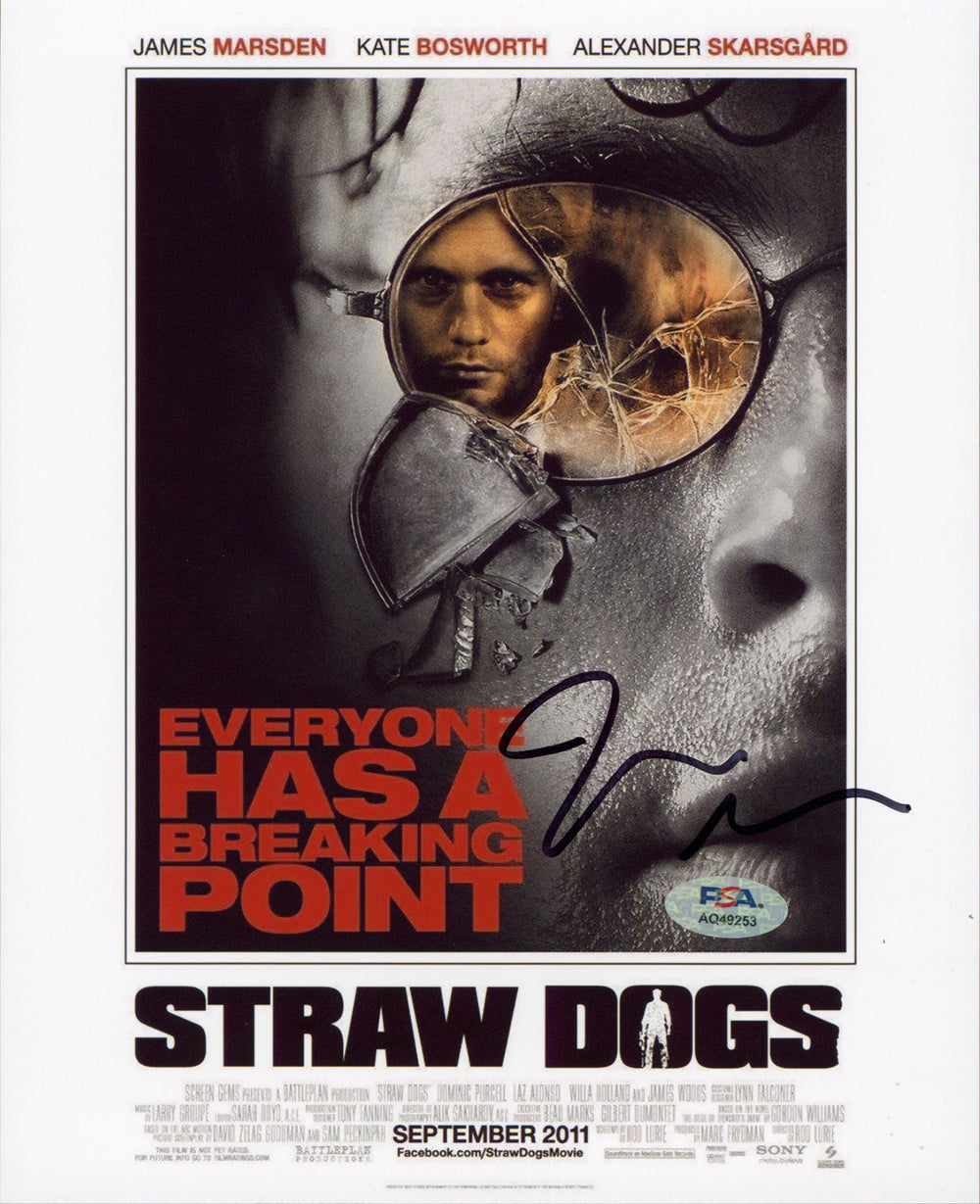 James Marsden Straw Dogs Authentic Signed 8x10 Vertical Photo PSA/DNA #AQ49253