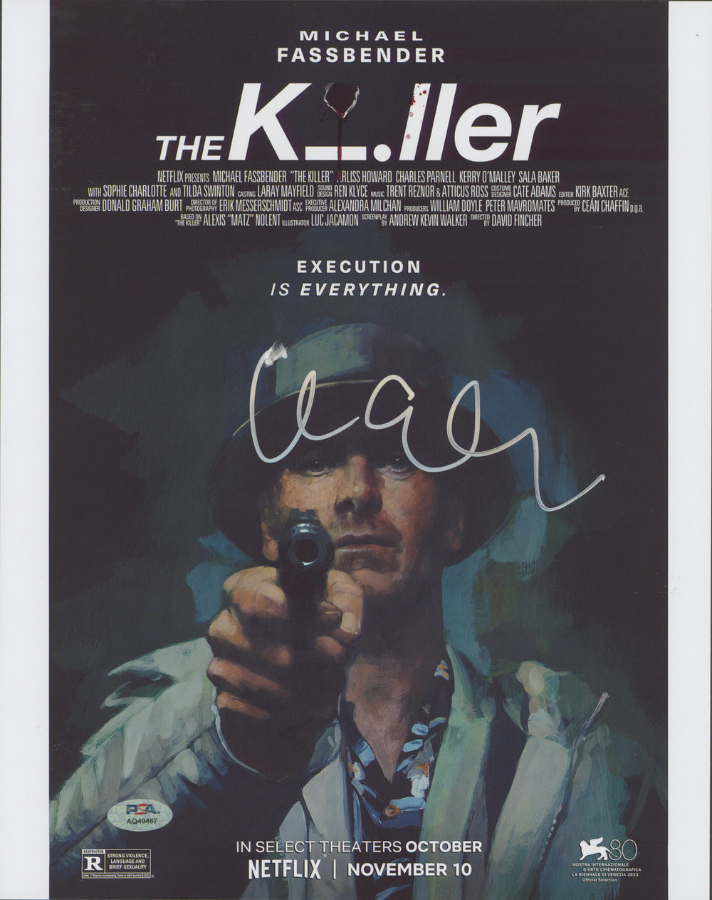 Andrew Kevin Walker The Killer Authentic Signed 11x14 Photo PSA/DNA #AQ49467