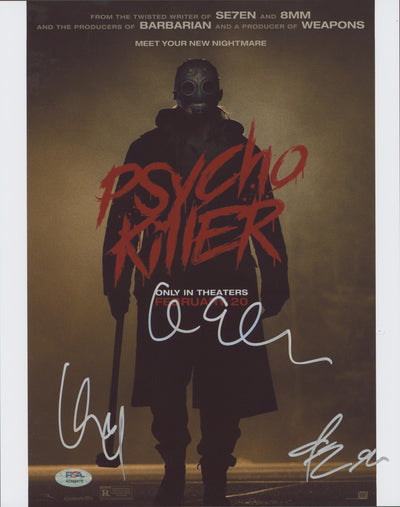 (3) Rogers, Campbell, Walker Psycho Killer Signed 11x14 Photo PSA/DNA #AQ49478