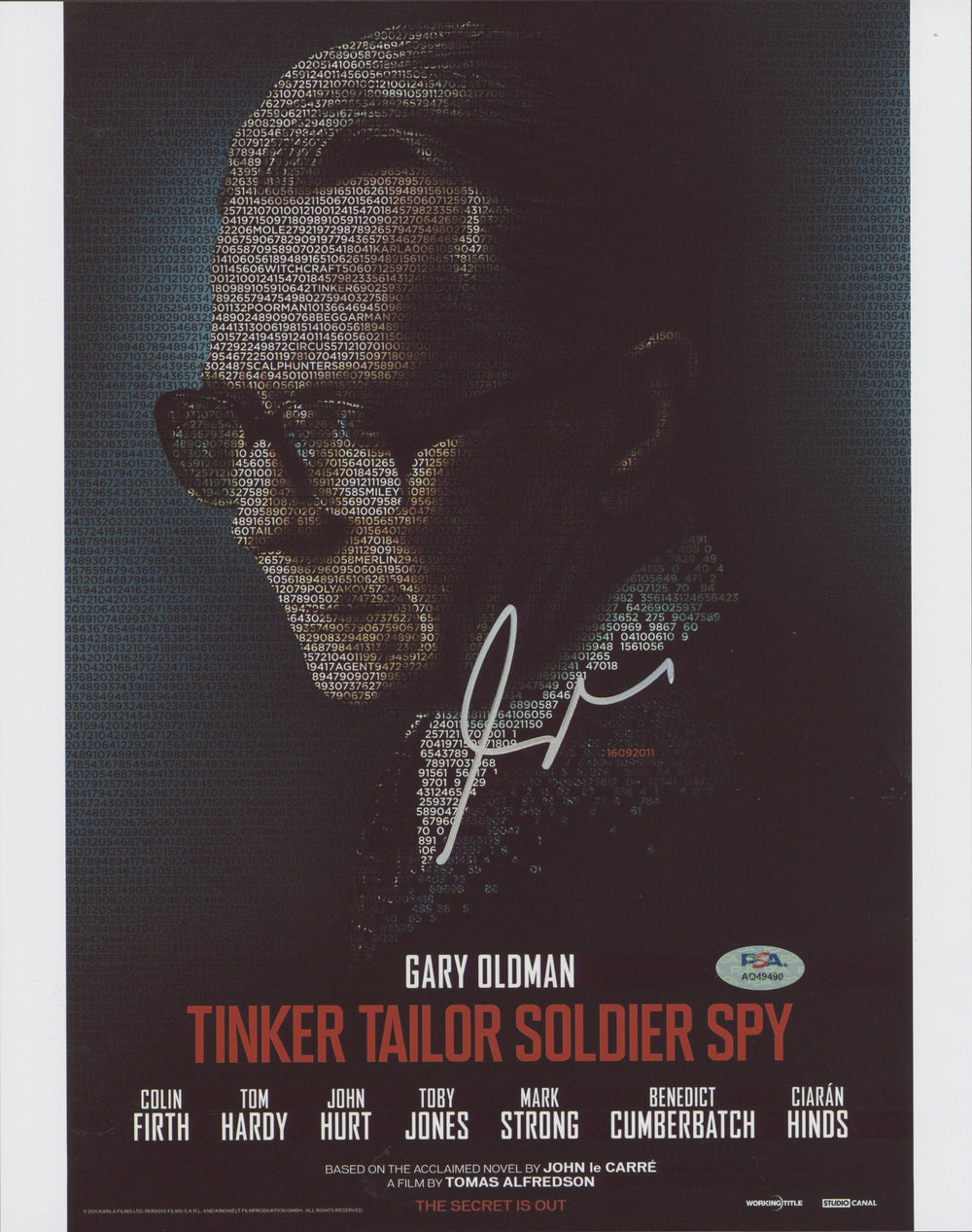 Gary Oldman Tinker Tailor Soldier Spy Signed 11x14 Photo PSA/DNA #AQ49490