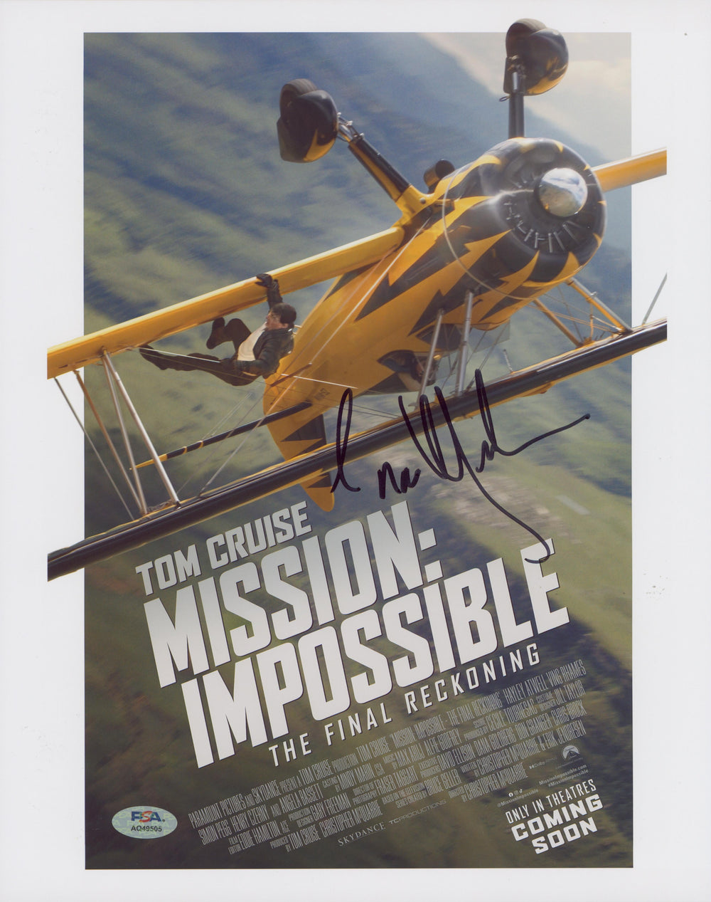 Esai Morales Mission: Impossible Authentic Signed 11x14 Photo PSA/DNA #AQ49505