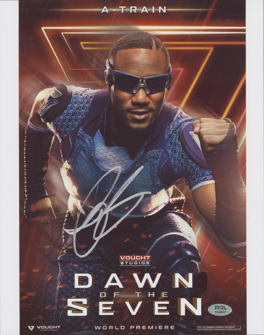 Jessie T. Usher The Boys Authentic Signed 11x14 Vertical Photo PSA/DNA #AQ49507