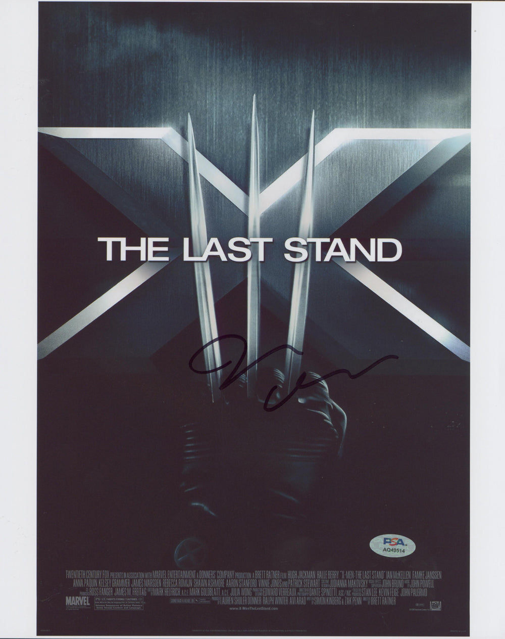 James Marsden X-Men The Last Stand Authentic Signed 11x14 Photo PSA/DNA #AQ49514