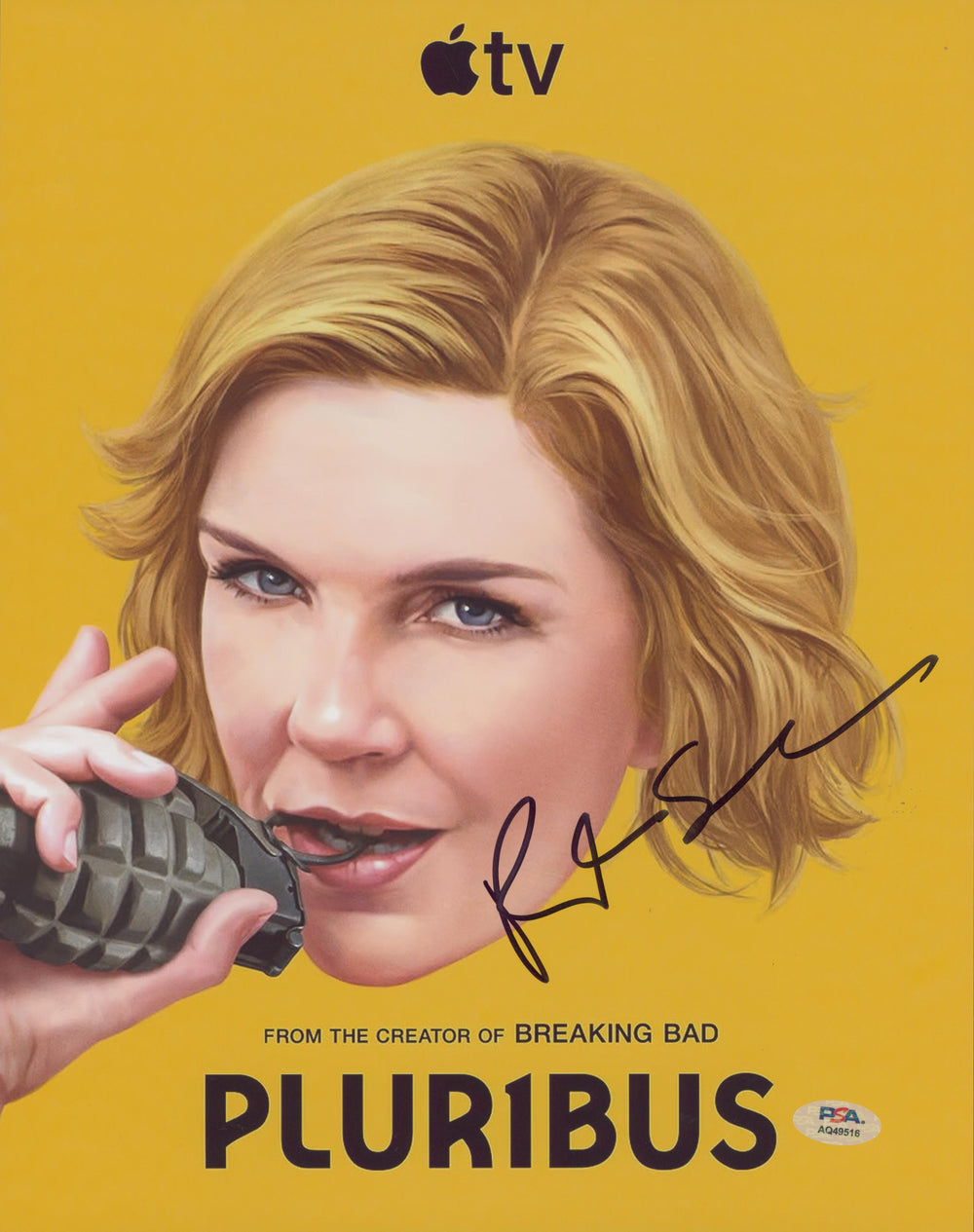 Rhea Seehorn Pluribus Authentic Signed 11x14 Vertical Photo PSA/DNA #AQ49516