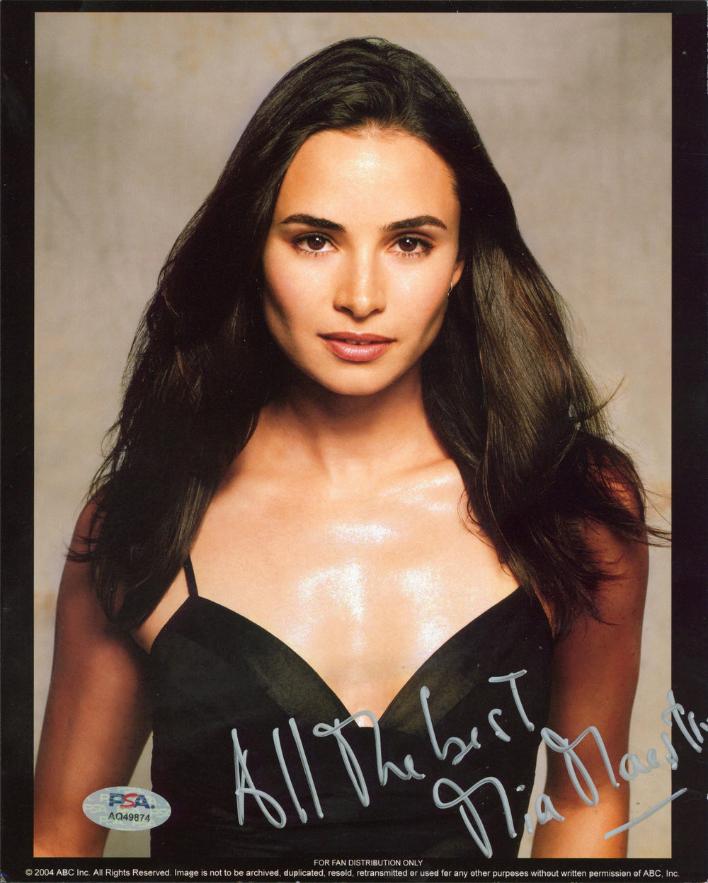 Mía Maestro Alias "All The Best" Authentic Signed 8x10 Photo PSA/DNA #AQ49874