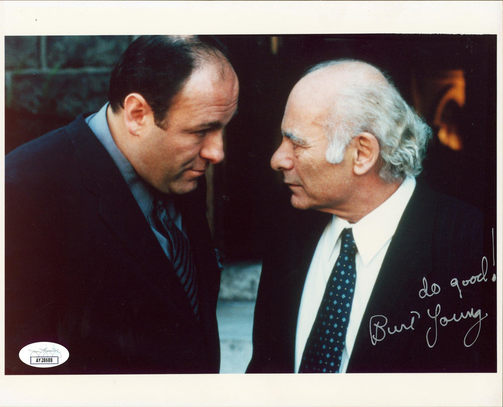 Burt Young The Sopranos "Do Good!" Authentic Signed 8x10 Photo JSA #AY28688