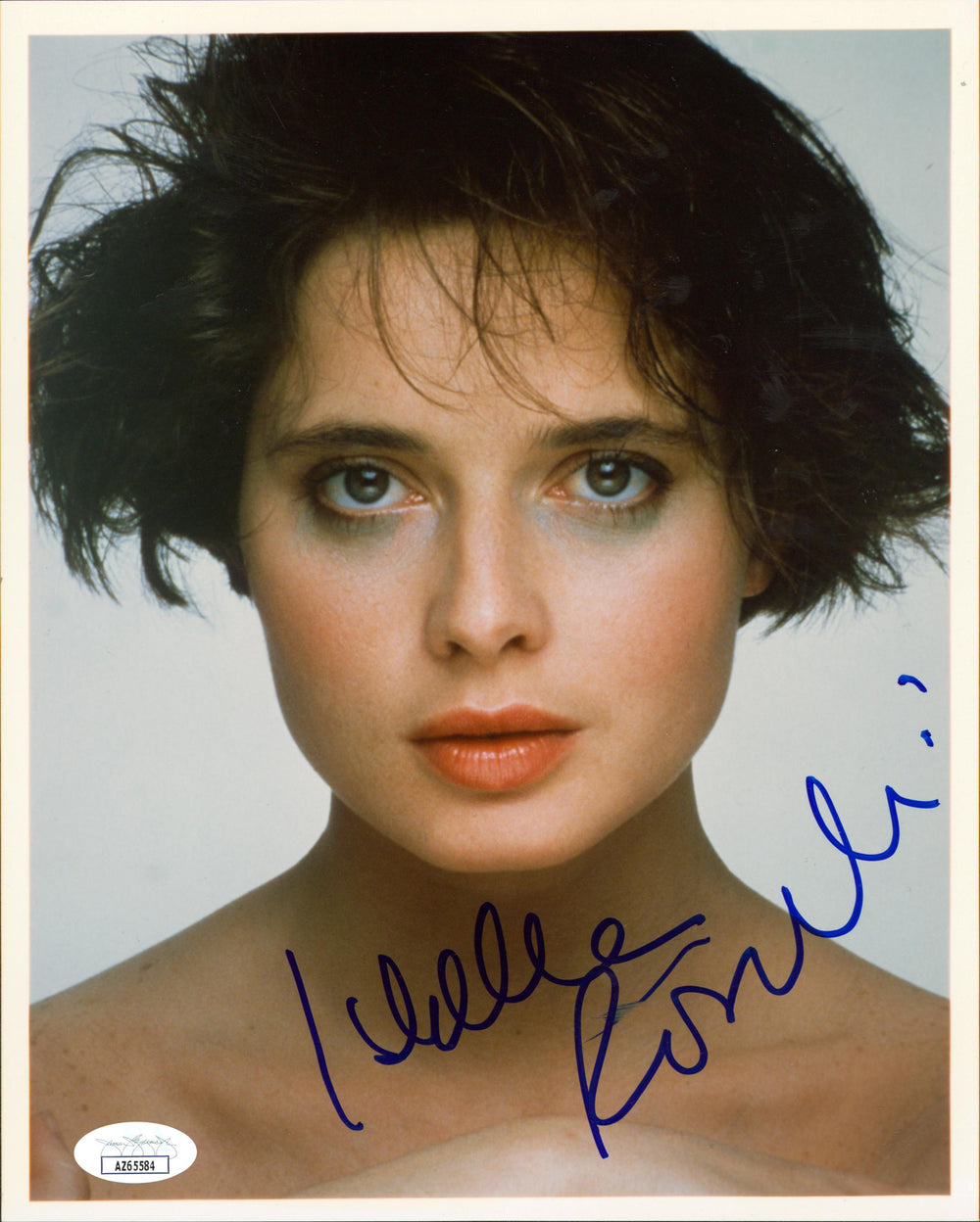 Isabella Rossellini Blue Velvet Authentic Signed 8x10 Photo JSA #AZ65584