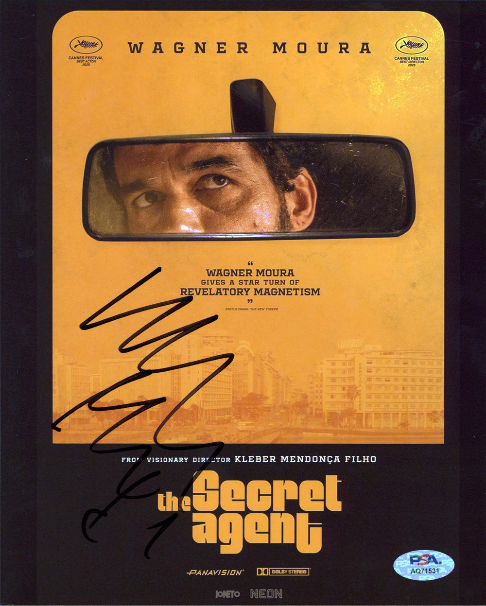 Wagner Moura The Secret Agent Authentic Signed 8x10 Photo PSA/DNA #AQ71531