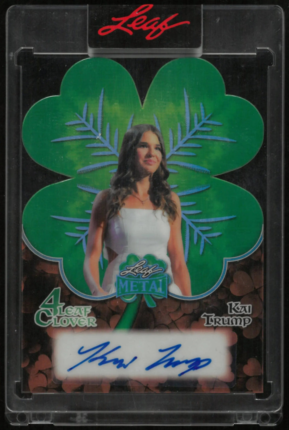 2026 Leaf Metal 4 Leaf Clover Auto Kai Trump /4